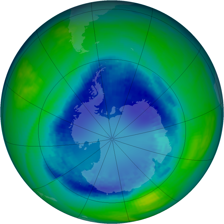 Ozone Map 1993-08-29